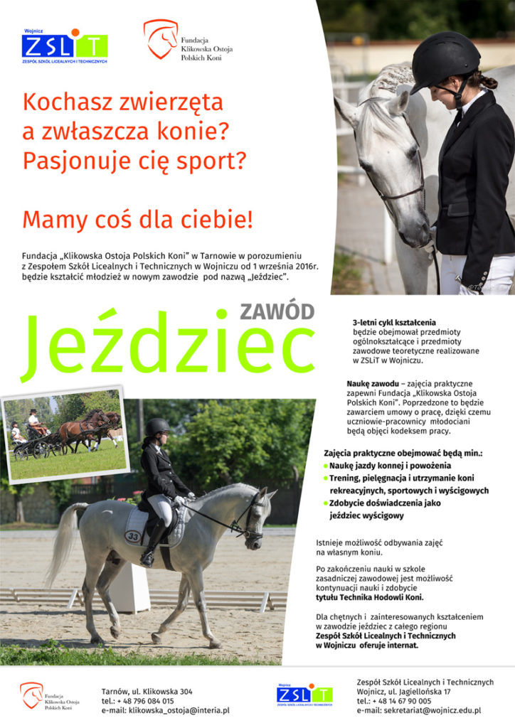 ZSLiT & Stadnina Klikowa - plakat - DRUK